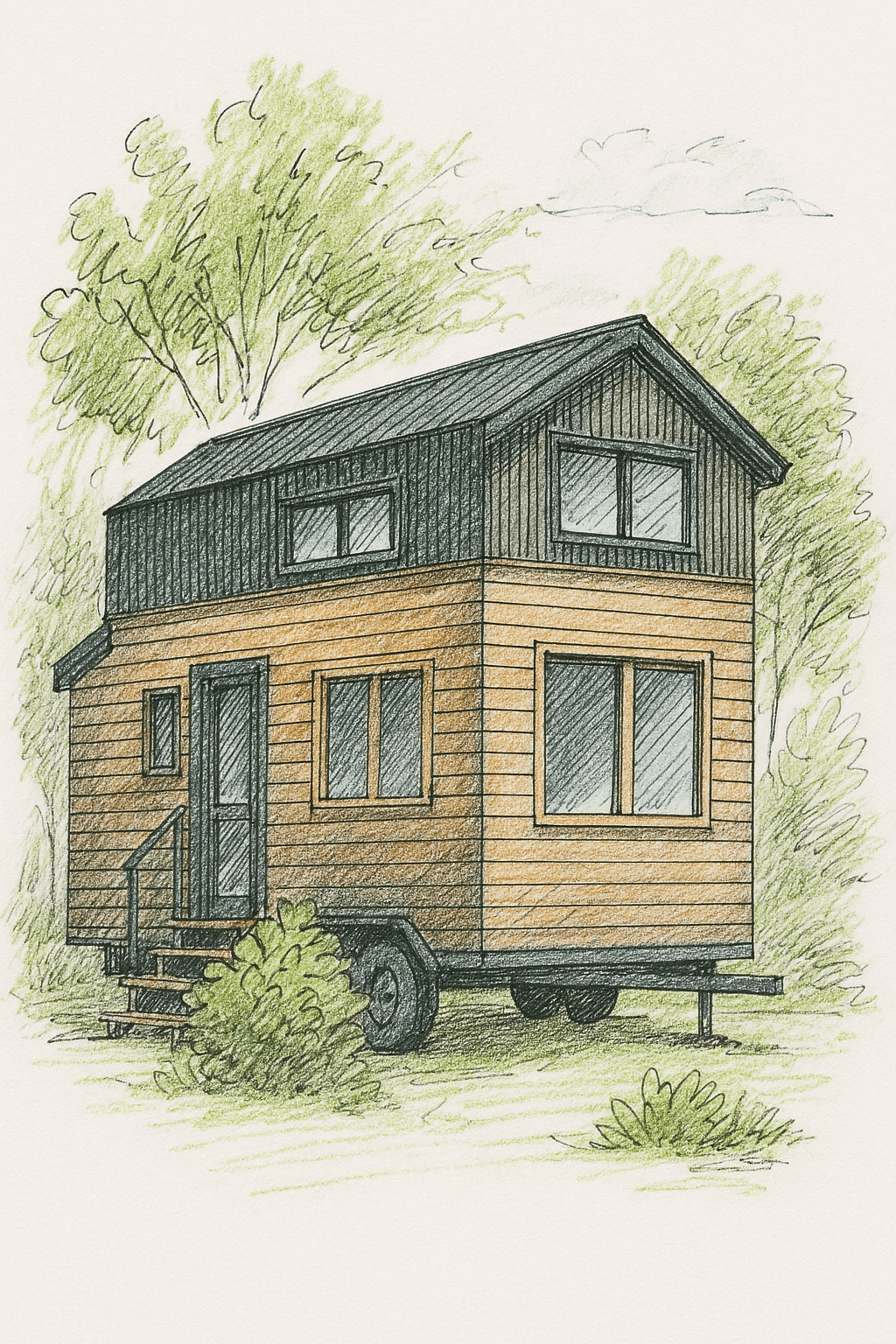 Tiny House moderne dans un environnement naturel